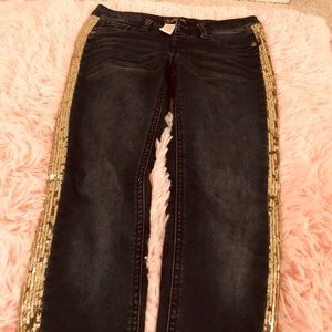 JUSTICE Dark Blue Jean Jeggins